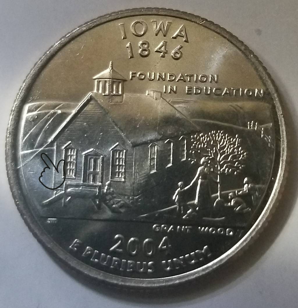 2004-Iowa-State-Quarter.-Cracked-Die?